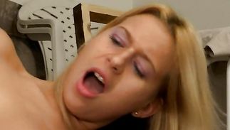 Sensual busty young chick Yvonne A is getting fucked and creampied in front of the camera just for the fun of it